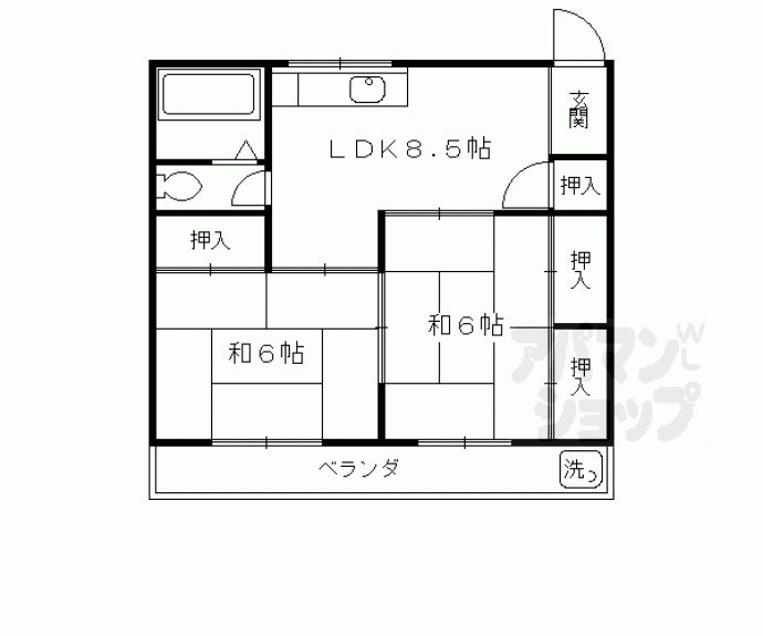 【第１松尾ハイツ】間取