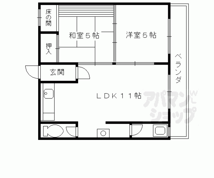 【第１松尾ハイツ】間取