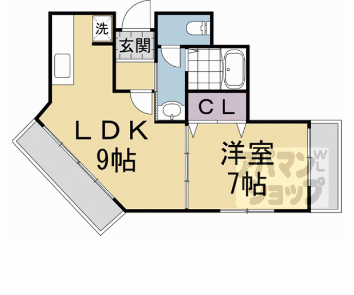 【Ｃｈｏｅｉ第５コーポ中川】間取