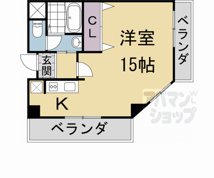 【Ｃｈｏｅｉ第５コーポ中川】間取