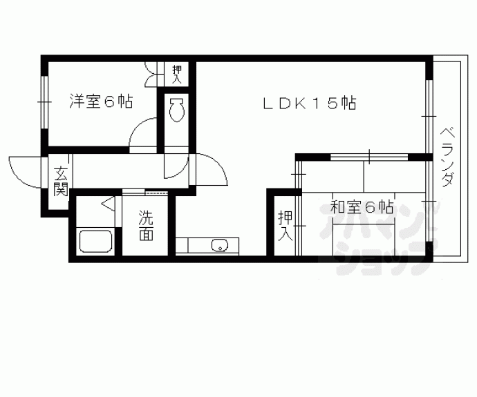 【シャルレ８番館】間取