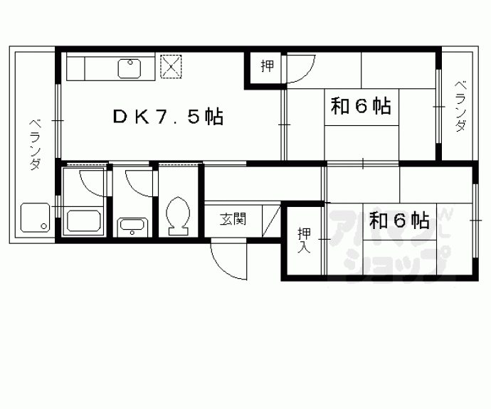 【中原マンション】間取