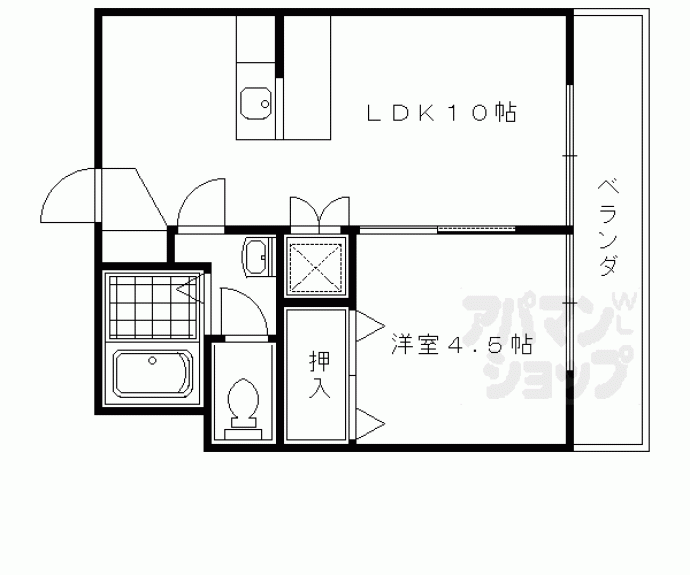 【プレジール桂】間取