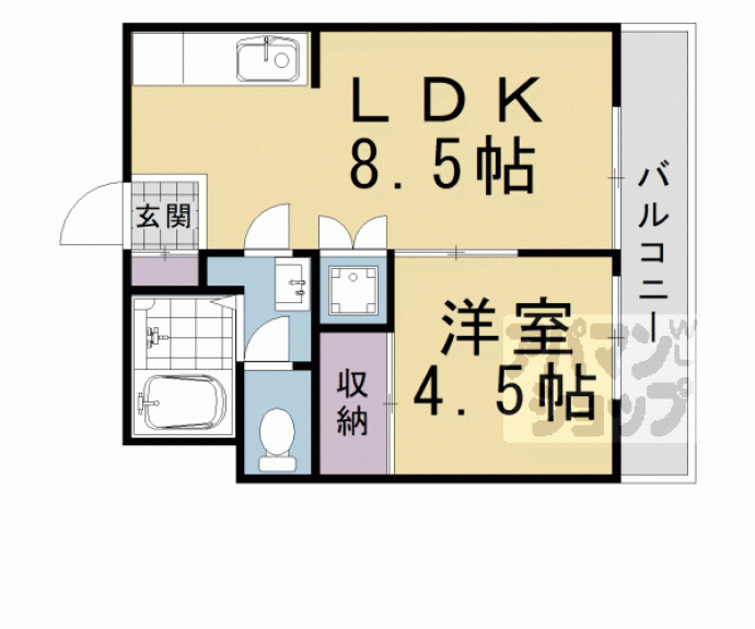 【プレジール桂】間取