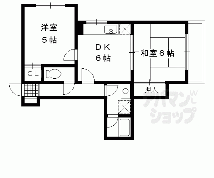 【北村マンション】間取