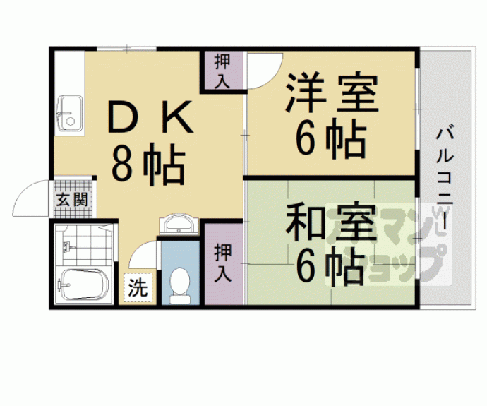 【離宮ガーデンハイツ】間取