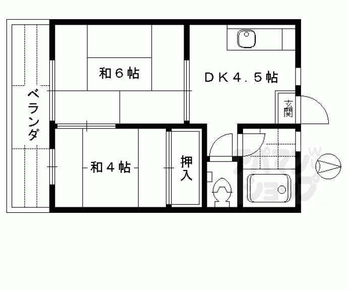 【三洋コーポ】間取