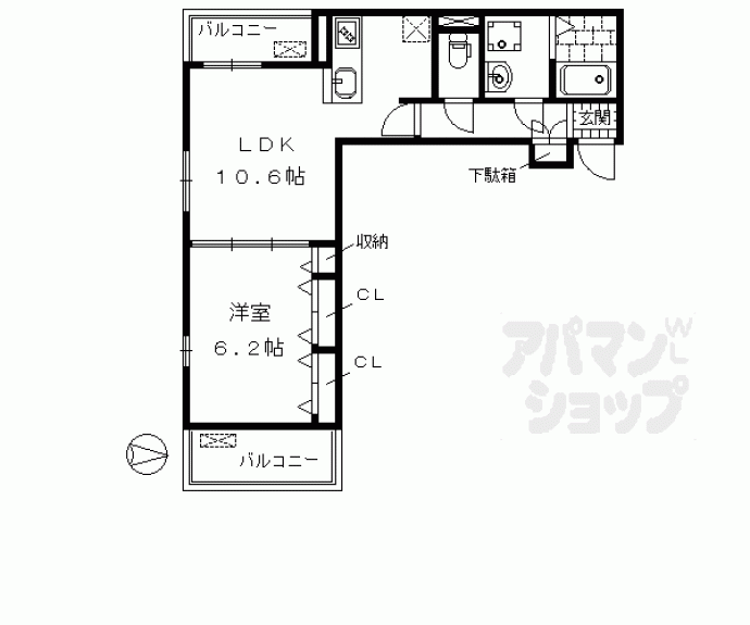 【プログレスⅦ番館西屋敷】間取