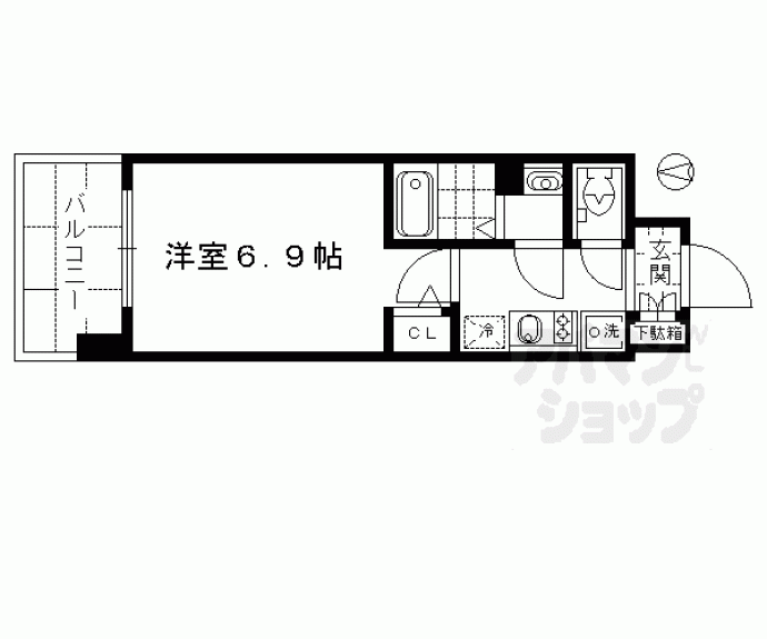 【アスヴェル京都七条通】間取