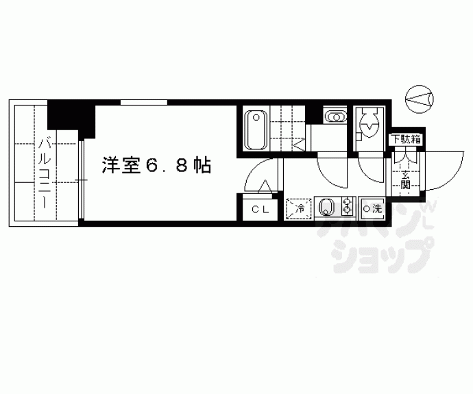 【アスヴェル京都七条通】間取