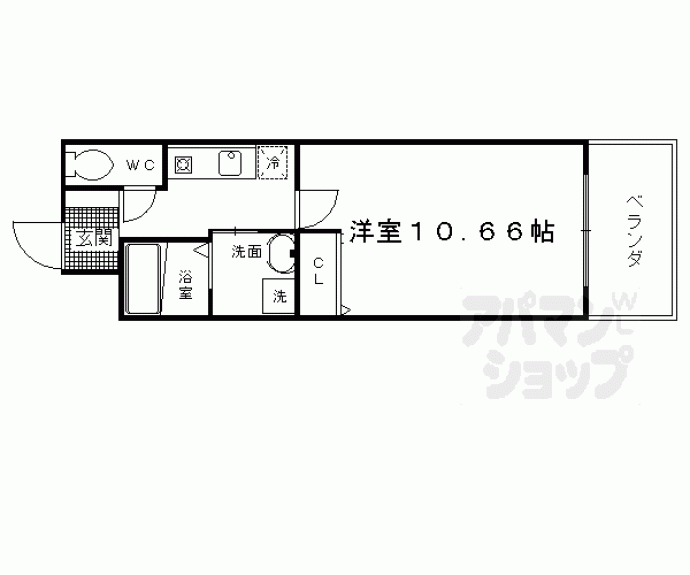 【メディナ中書島】間取