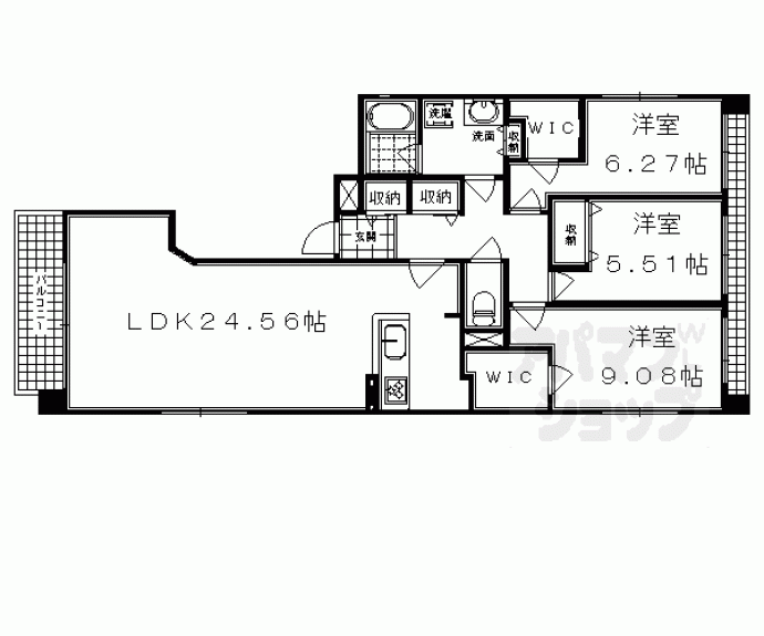 【イスターナ今井御所南】間取