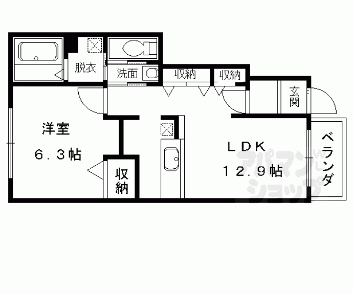 【レジデンス　カレント　Ａ】間取