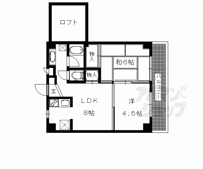 【ウエストヒルズ】間取