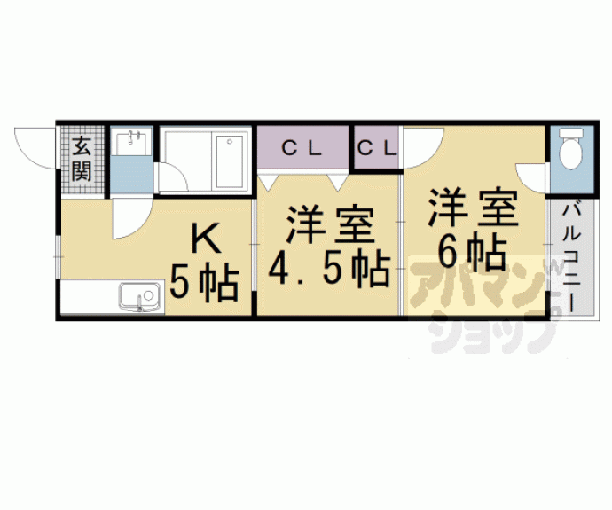 【東野辺ハイツ】間取