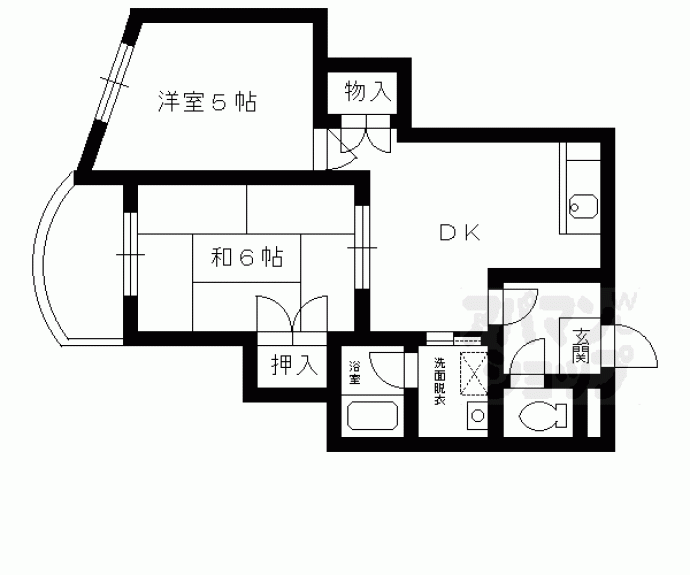 【パレ中久世Ⅰ】間取