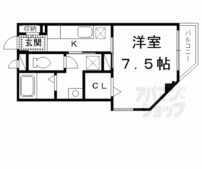 【ジラソーレ　上桂】間取