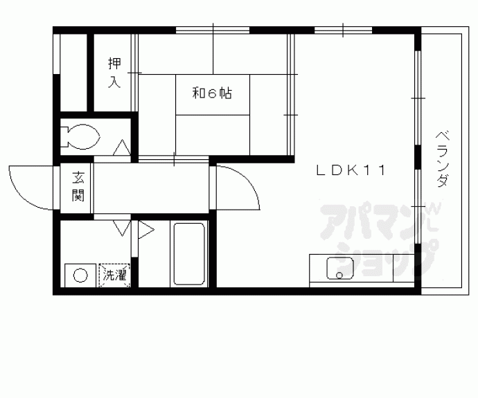 【ハイツ中川】間取