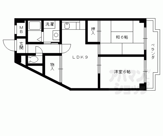 【千代田マンション長岡京】間取