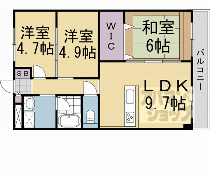 【コンフォート久我】間取