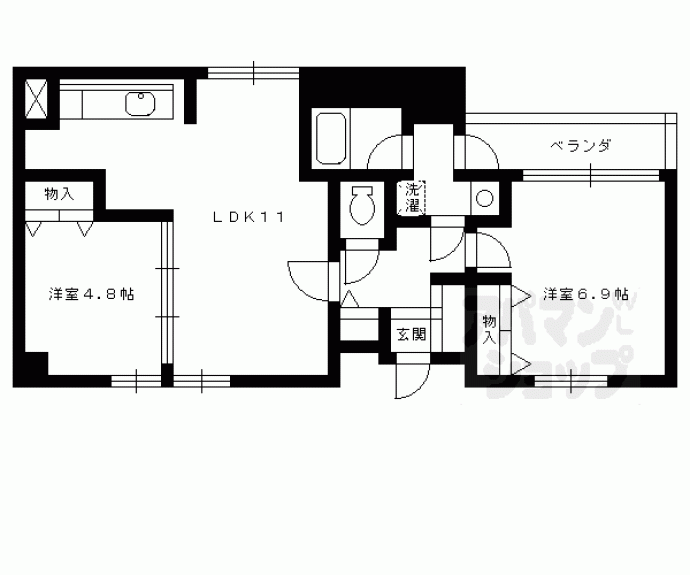 【フォルム長岡天神】間取