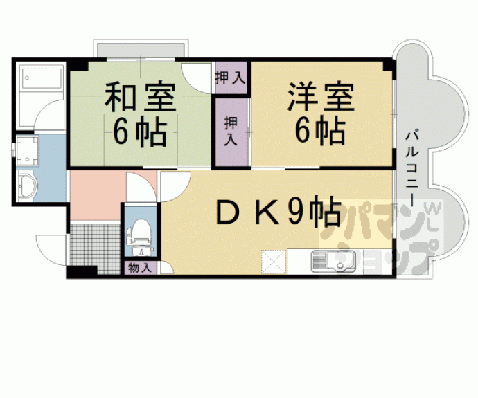 【ハイツ長岡京】間取