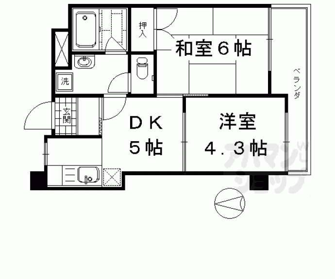 【コスモハイツＯＮＯ】間取