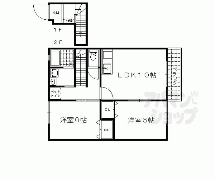 【クラールハイムＢ棟】間取