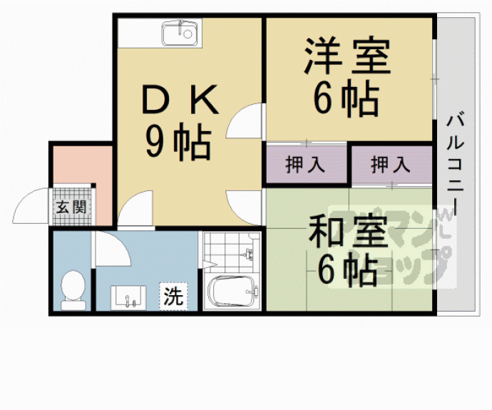 【メゾンドール東条】間取