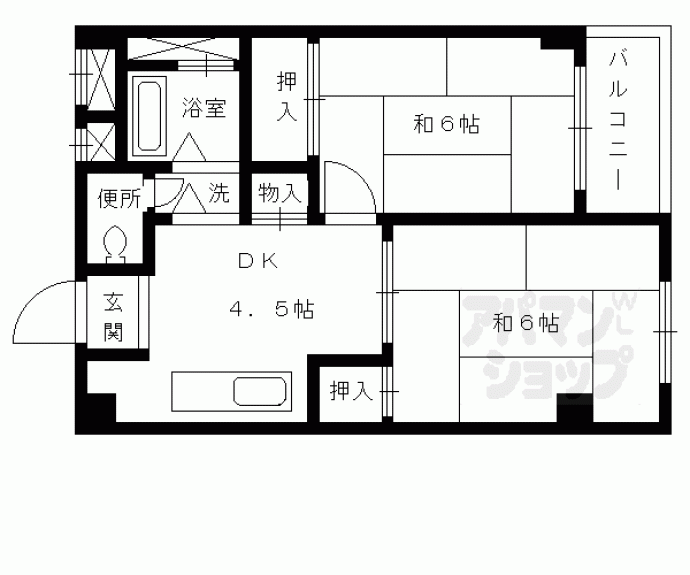 【ＢＮコート洛西】間取