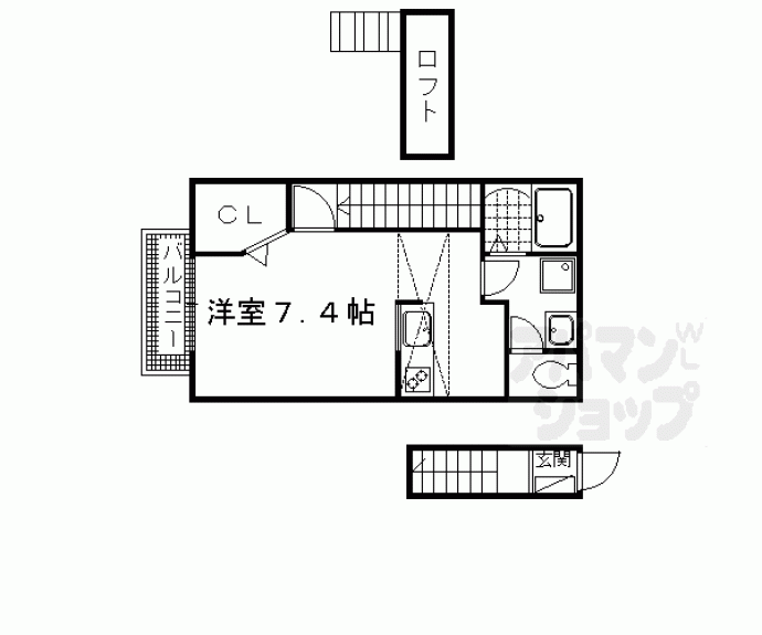 【シェ・ソワ（Ｃｈｅｚ－ｓｏｉ）】間取