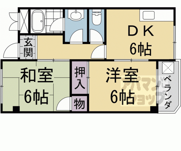 【安井マンション　Ａ棟】間取