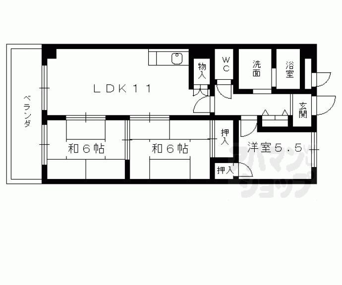 【シャトレ桂】間取