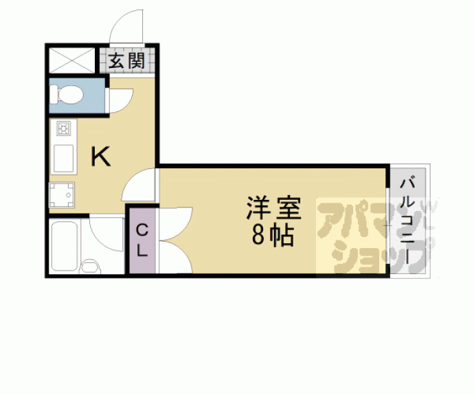 【セカンドサンイースト桂】間取