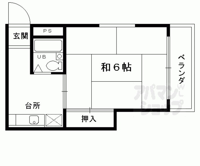 【コーポウエストセブン】間取