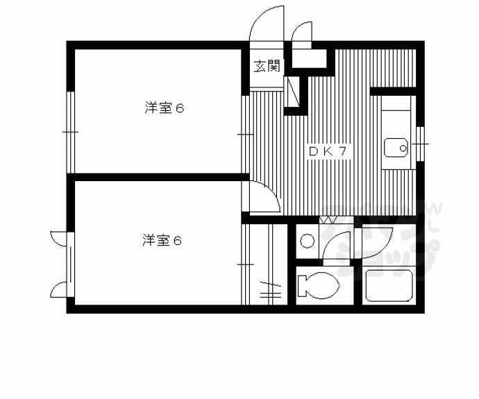 【メゾントルチュ】間取