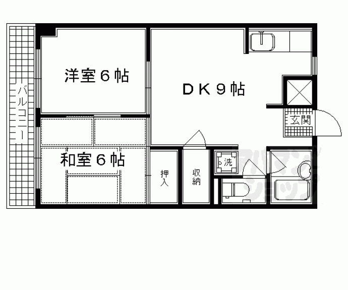 【アップルメゾン西院】間取