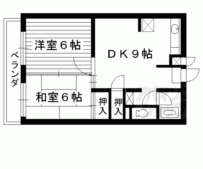 【アップルメゾン西院】間取