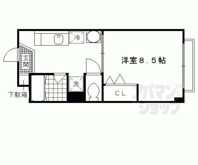 【コーポ竹栄】間取