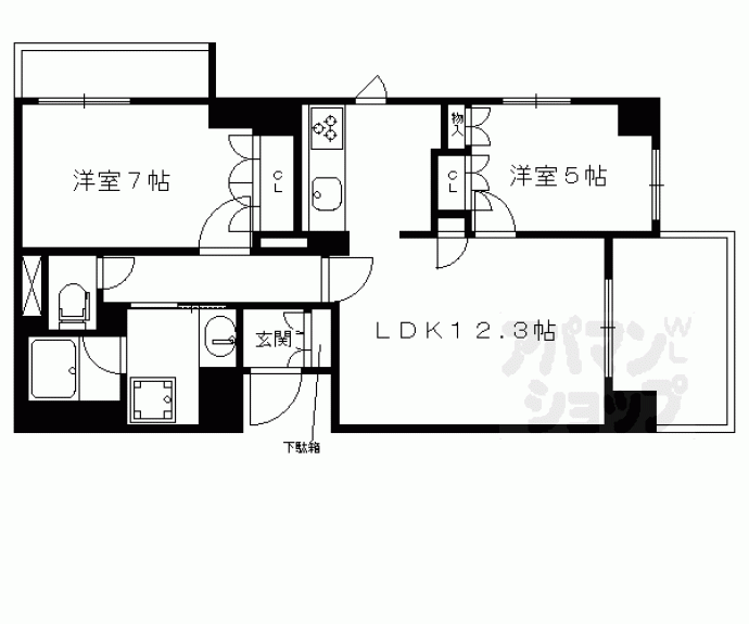 【エフ・ステージ京都駅レジデンス】間取