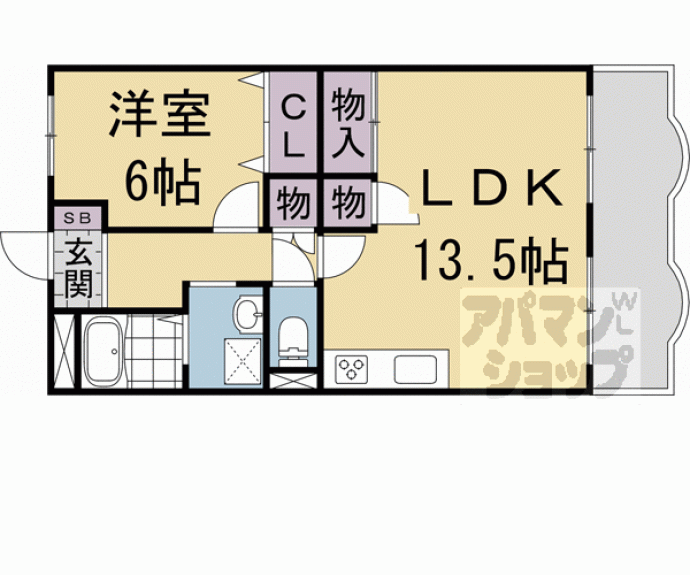 【ケイズガーデン西大路】間取