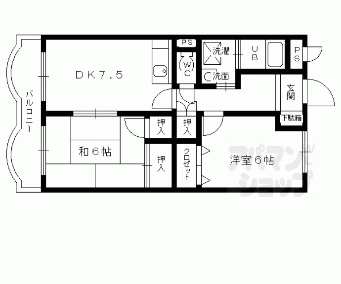 【ケイズガーデン西大路】間取