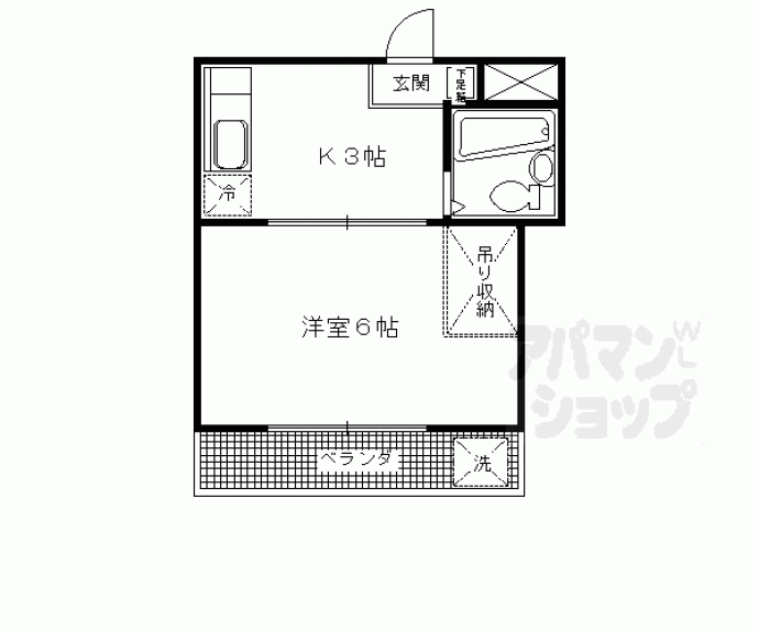 【パティオ篠】間取