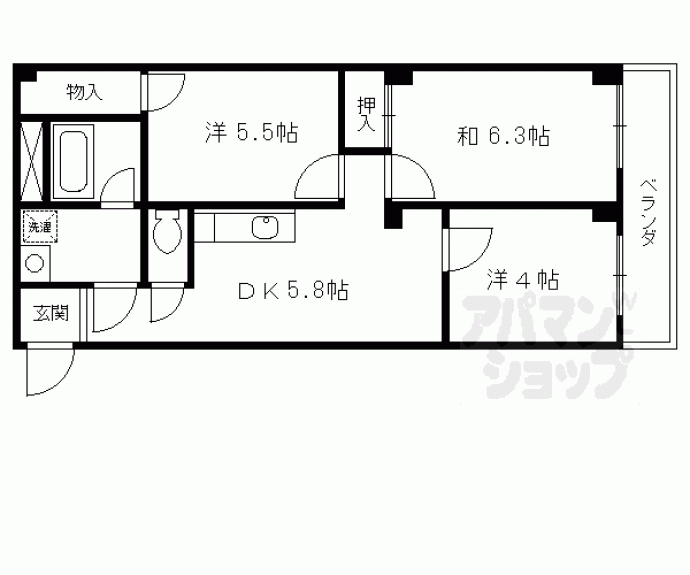 【ハイツハーバル】間取