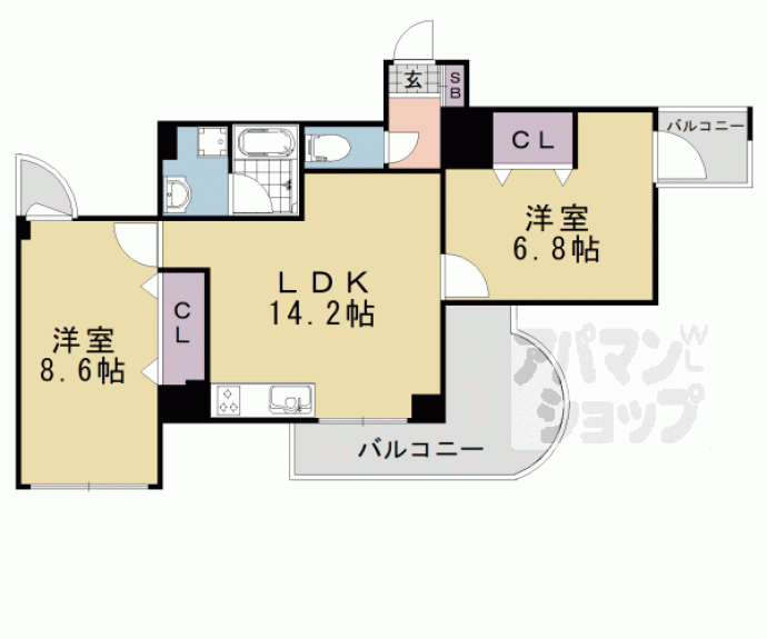 【ランブラス桂川】間取