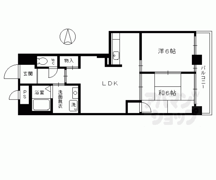 【ユニティ西大路】間取