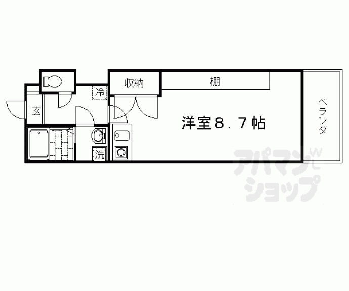 【マンション西嵐】間取