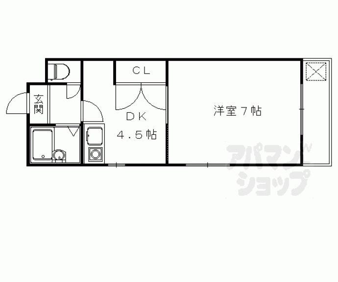 【マンション西嵐】間取