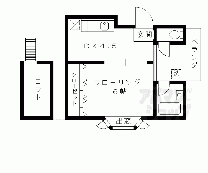 【コーポ未麗妙心寺】間取