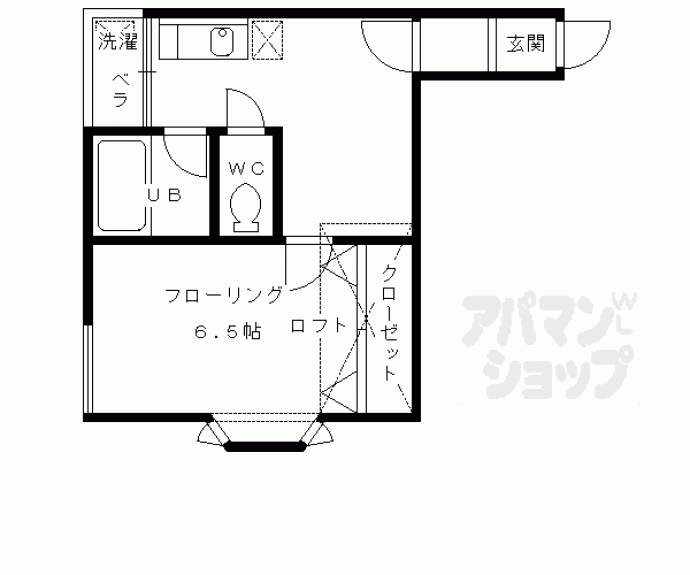 【コーポ未麗妙心寺】間取